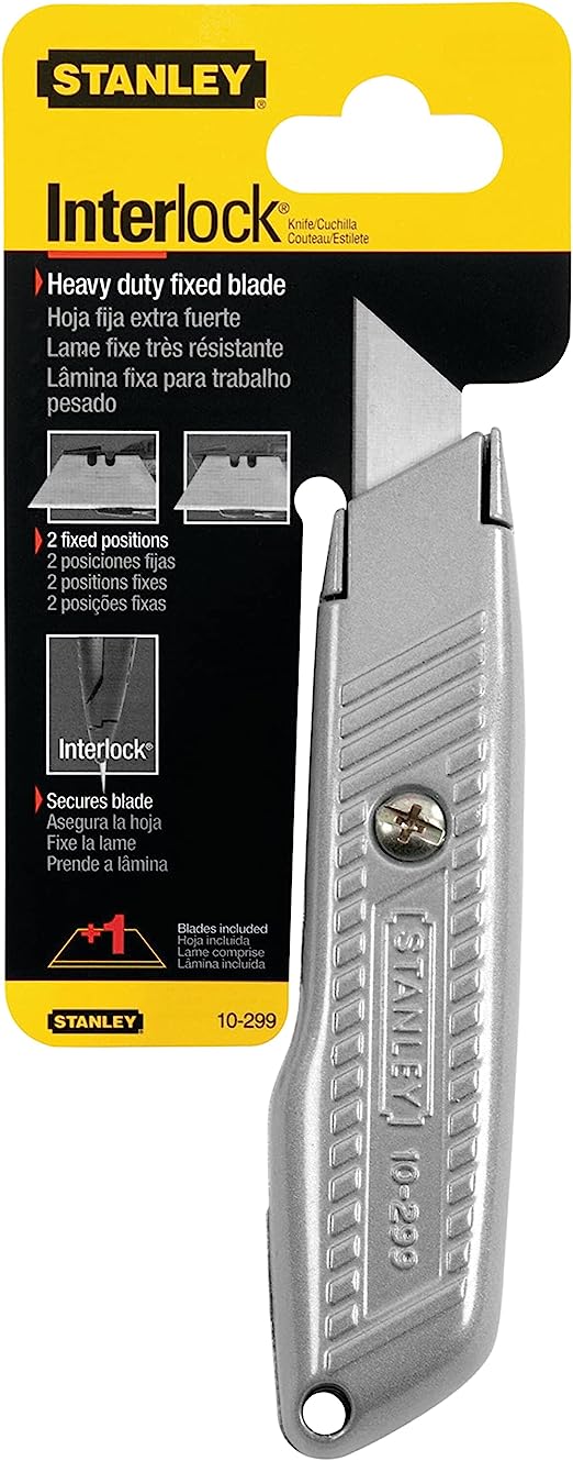 Stanley Interlock Fixed Blade Utility Knife Stanley Interlock Fixed Blade Utility Knife